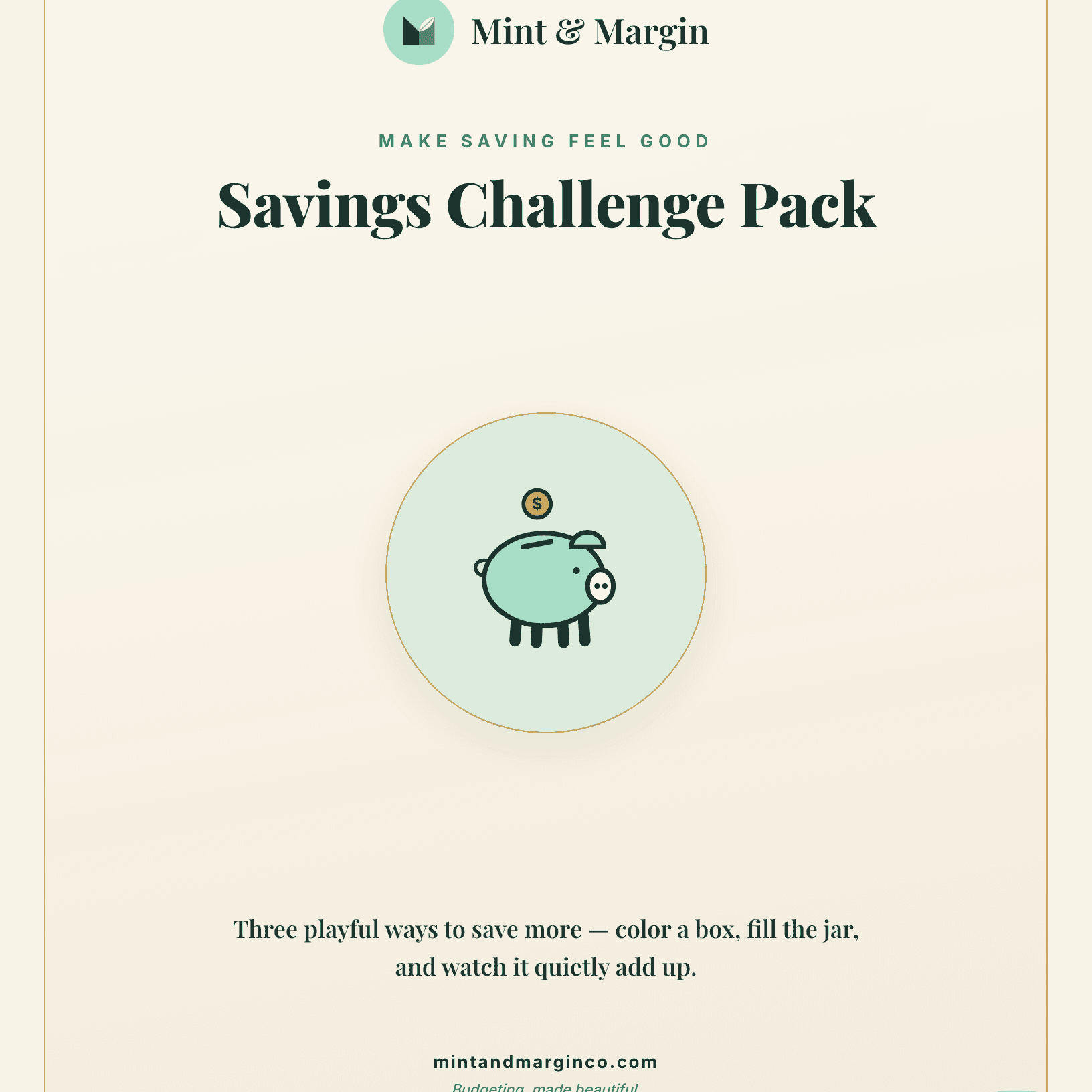 Savings Challenge Pack